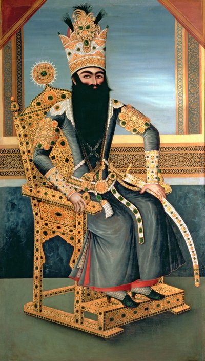 Retrato de Fath Ali Shah (1762-1834) c.1805 de MihrAli MihrAli